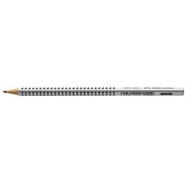 Faber-Castell Bleistift GRIP 2001 117011 Dreieckform H silbergrau