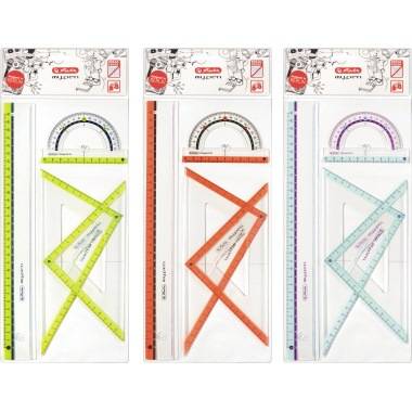 Herlitz Geometrieset my.pen 11368222 4teilig Kunststoff sort.