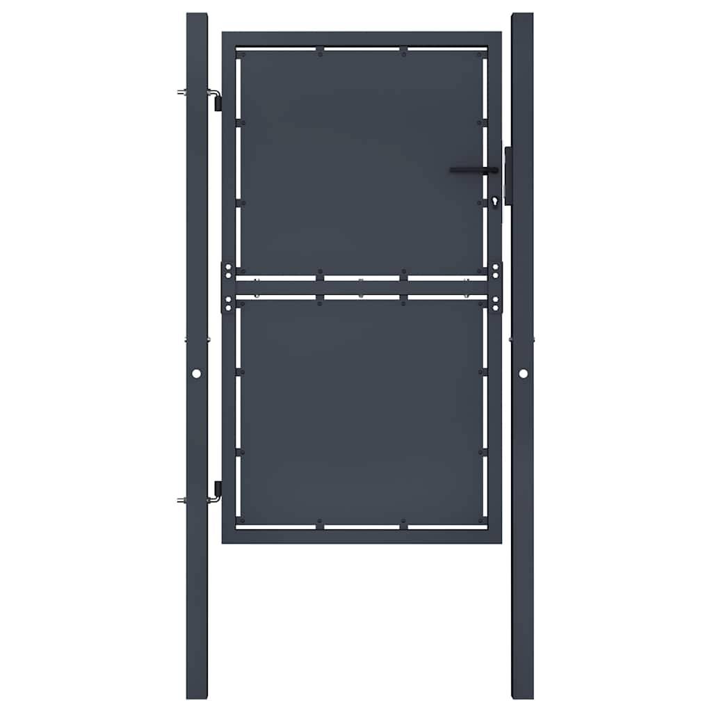 vidaXL Gartentor Stahl 100×125 cm Anthrazit