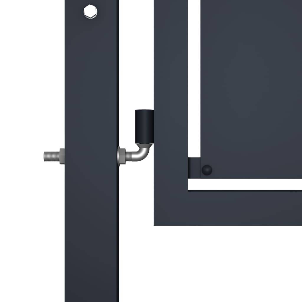 vidaXL Gartentor Stahl 100×125 cm Anthrazit