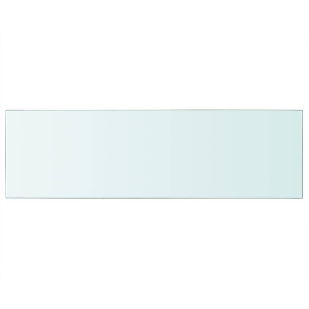 vidaXL Regalboden Glas Transparent 80 cm x 25 cm