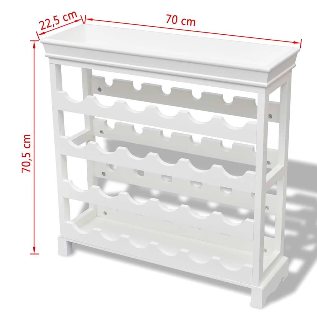 vidaXL Weinschrank Abreu Weiß