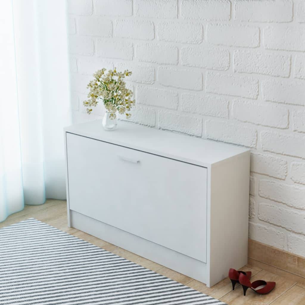 vidaXL Schreibtisch mit Schublade und Schrank Weiß 100x40x73 cm
