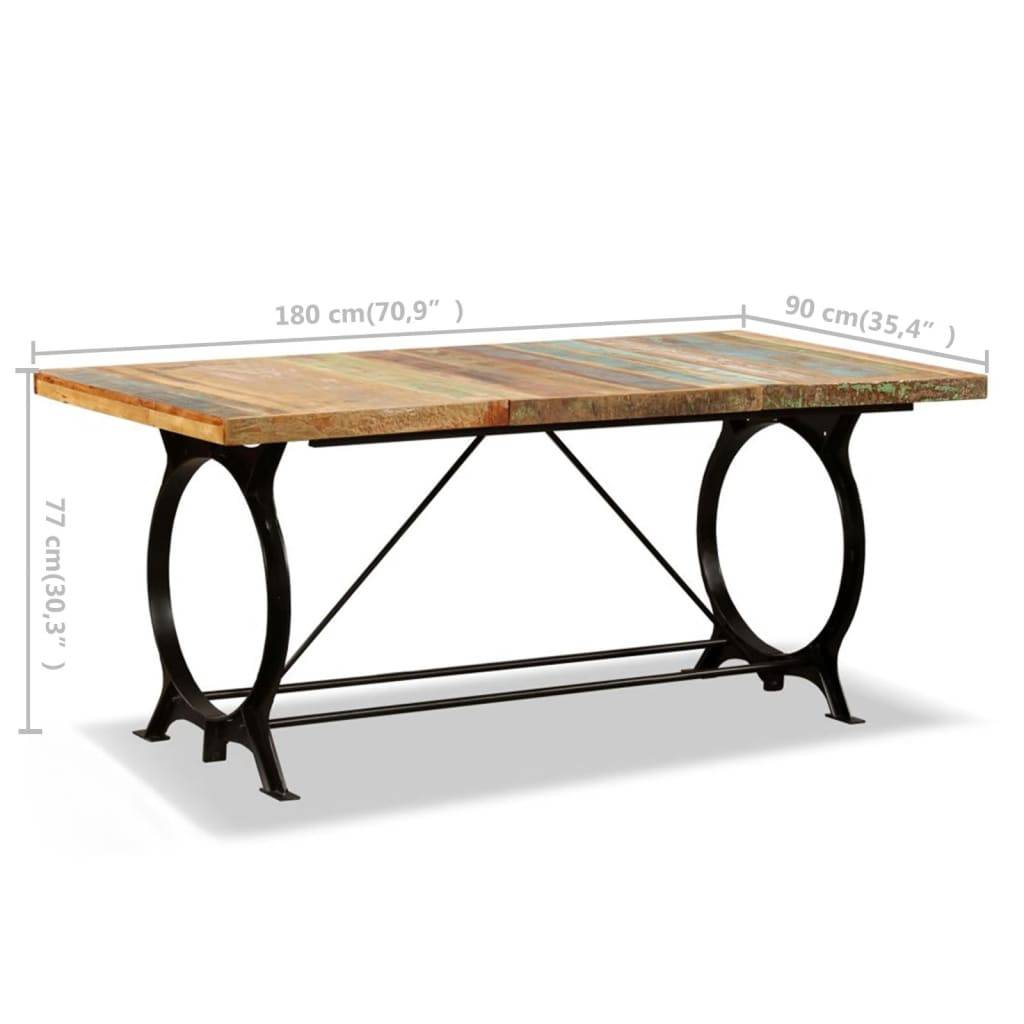 vidaXL Esstisch Altholz Massiv 180 cm