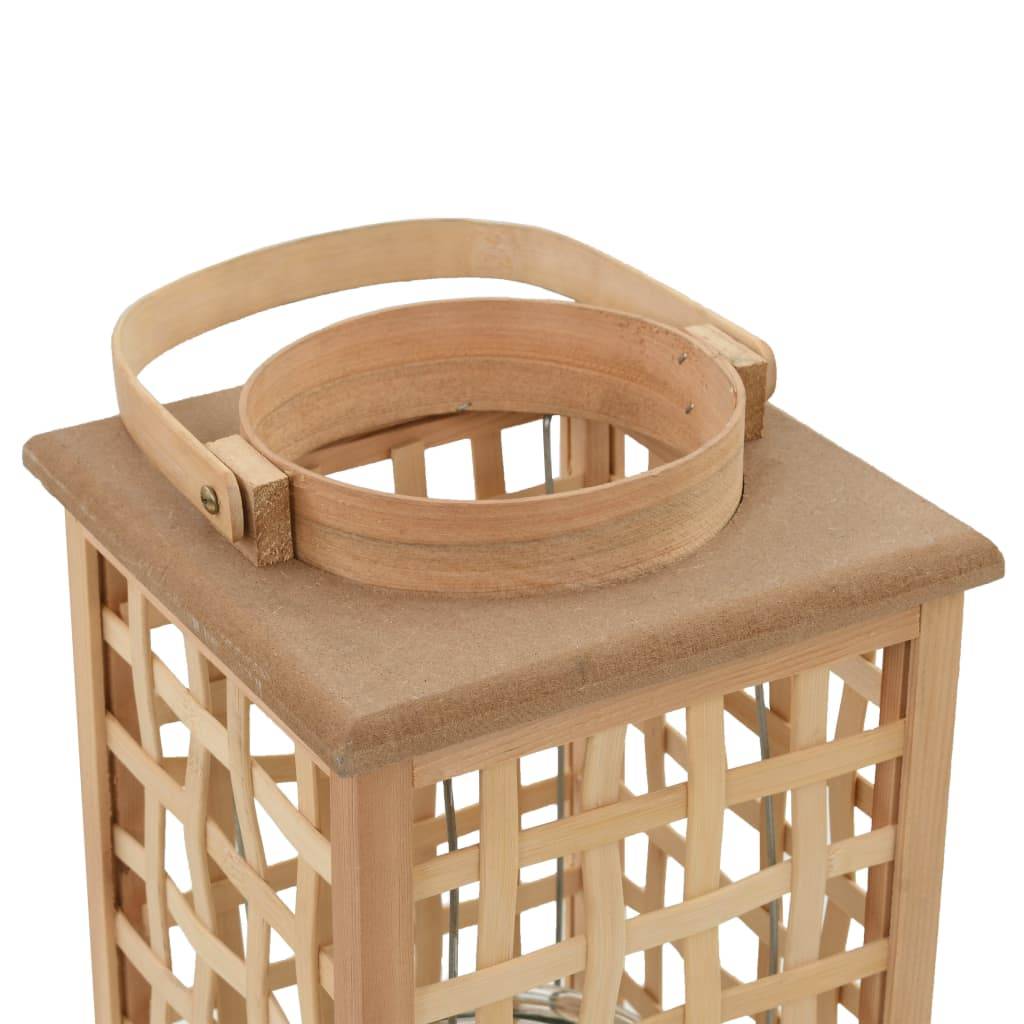 vidaXL Hängender Kerzenleuchter Bambus Natur