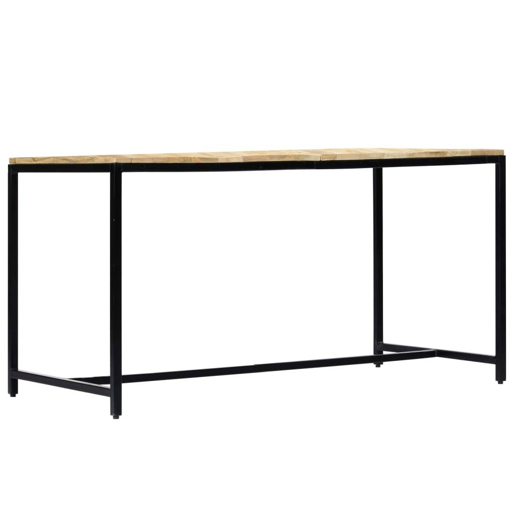 vidaXL Esstisch 140x70x75 cm Raues Mangoholz