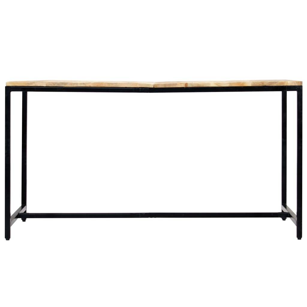 vidaXL Esstisch 140x70x75 cm Raues Mangoholz