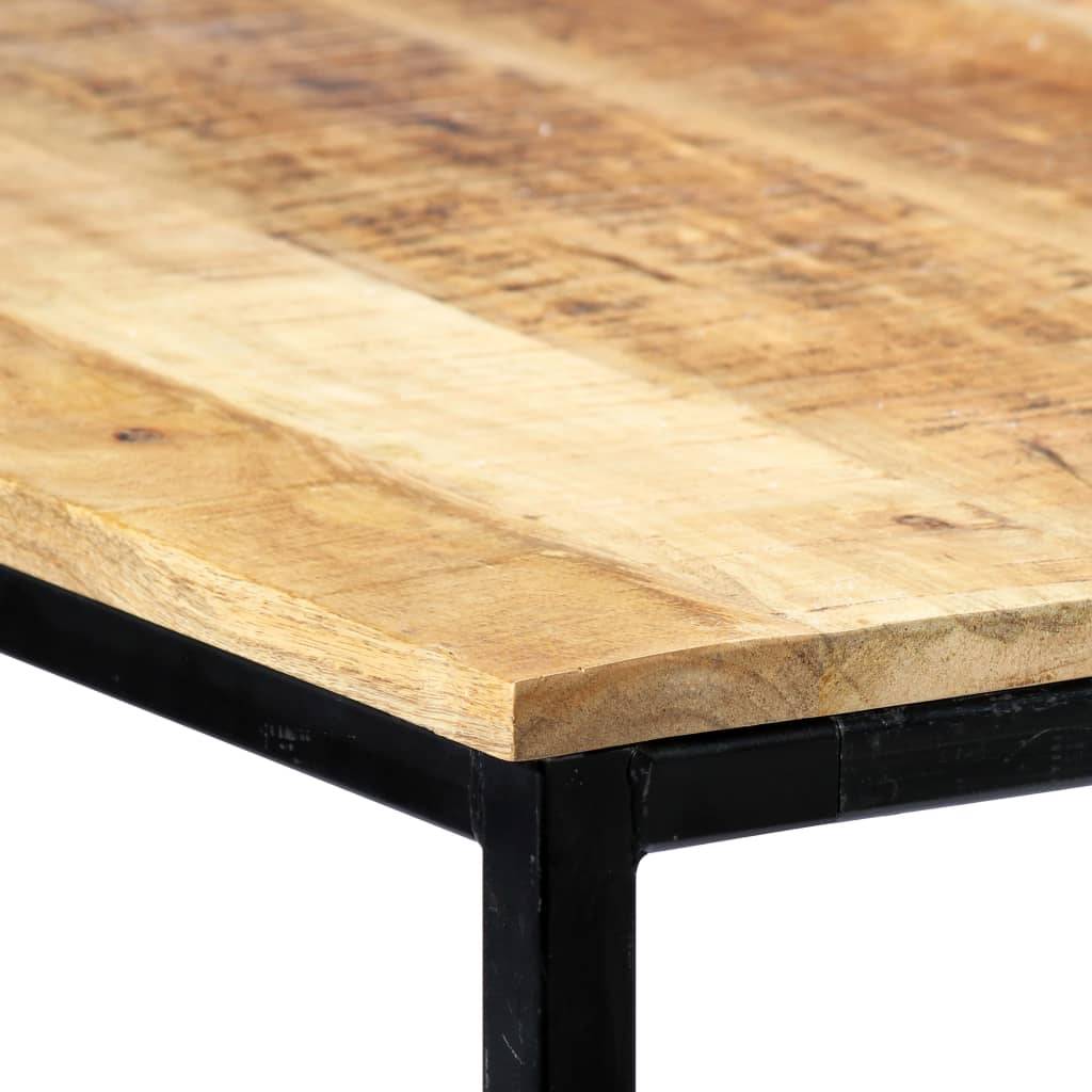 vidaXL Esstisch 140x70x75 cm Raues Mangoholz
