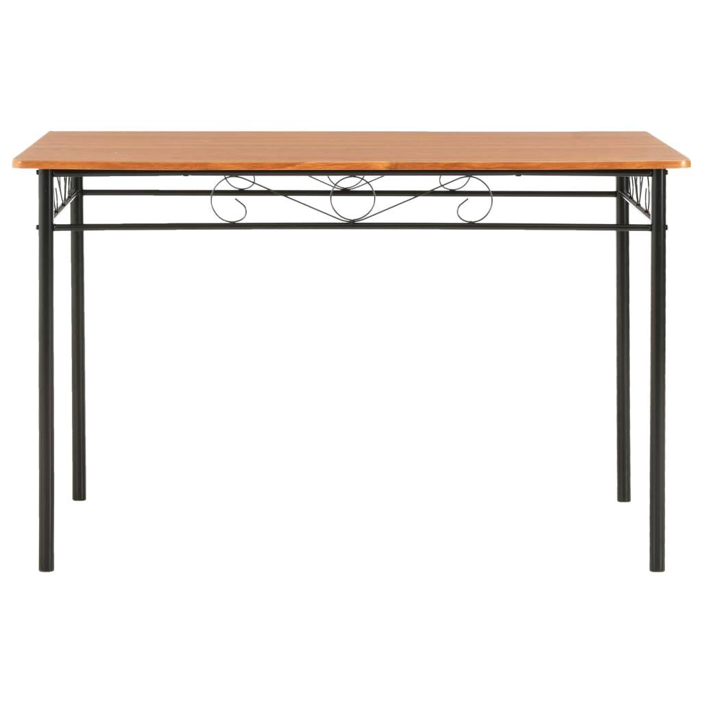 vidaXL Esstisch Braun 120×70×75 cm MDF