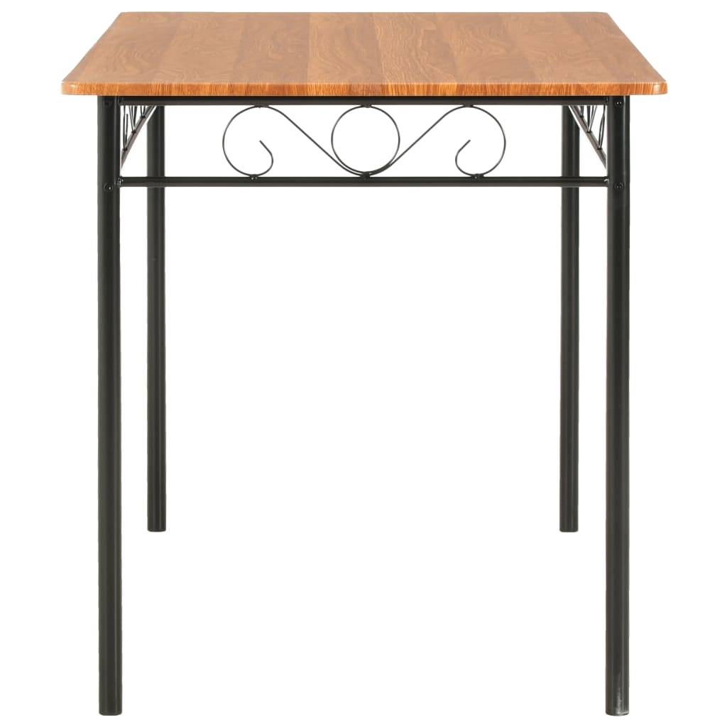 vidaXL Esstisch Braun 120×70×75 cm MDF