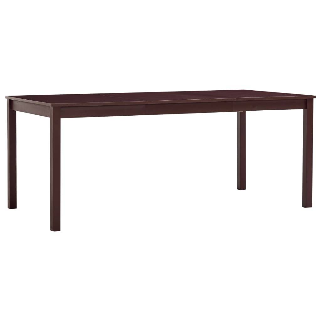 vidaXL Esstisch Dunkelbraun 180 x 90 x 73 cm Kiefernholz