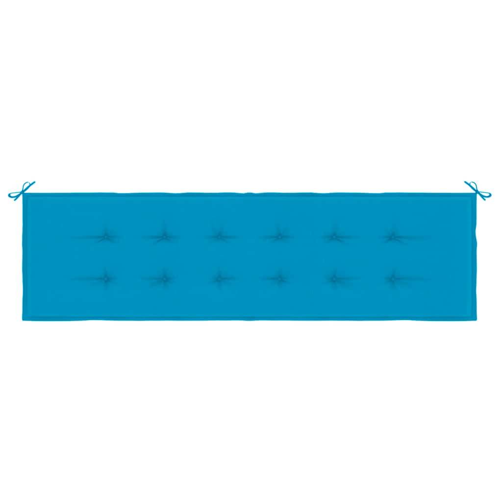vidaXL Gartenbank-Auflage Blau 180x50x3 cm Oxford-Gewebe