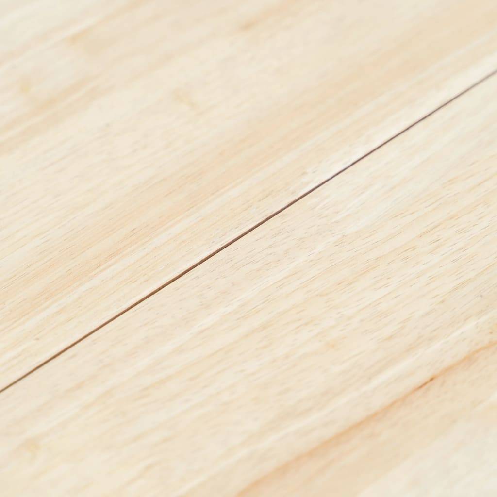 vidaXL Esstisch Weiß und Braun 106 cm Massivholz Gummibaum