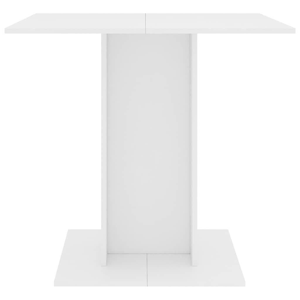 vidaXL Esstisch Weiß 80x80x75 cm Holzwerkstoff