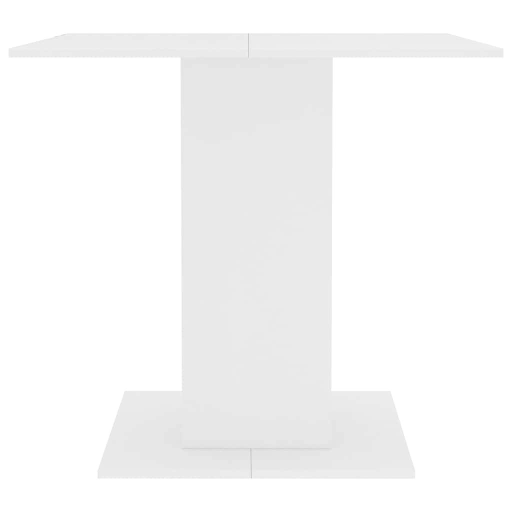 vidaXL Esstisch Weiß 80x80x75 cm Holzwerkstoff