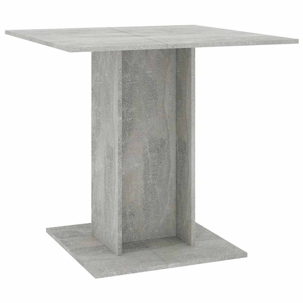 vidaXL Esstisch Betongrau 80x80x75 cm Holzwerkstoff