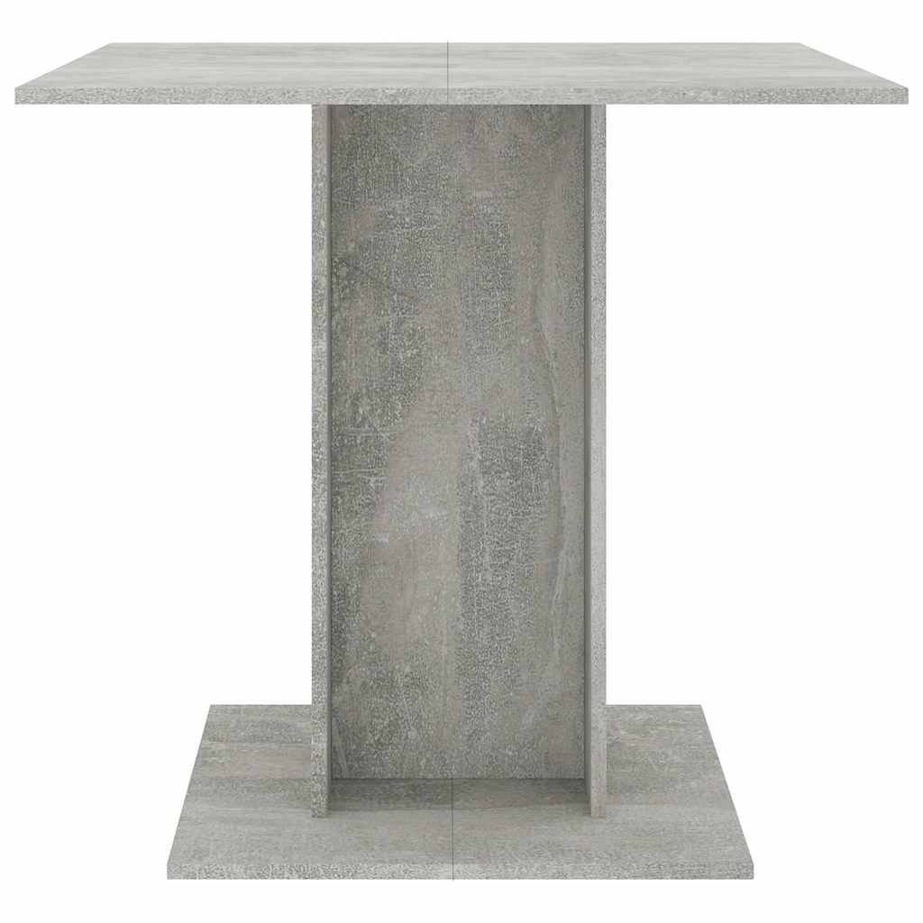 vidaXL Esstisch Betongrau 80x80x75 cm Holzwerkstoff