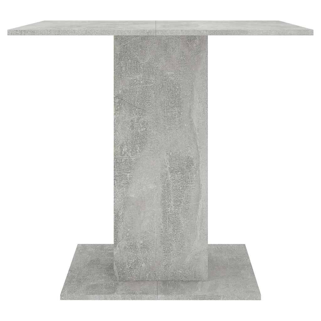 vidaXL Esstisch Betongrau 80x80x75 cm Holzwerkstoff