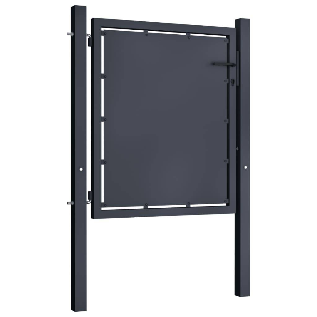 vidaXL Gartentor Stahl 100×100 cm Anthrazit