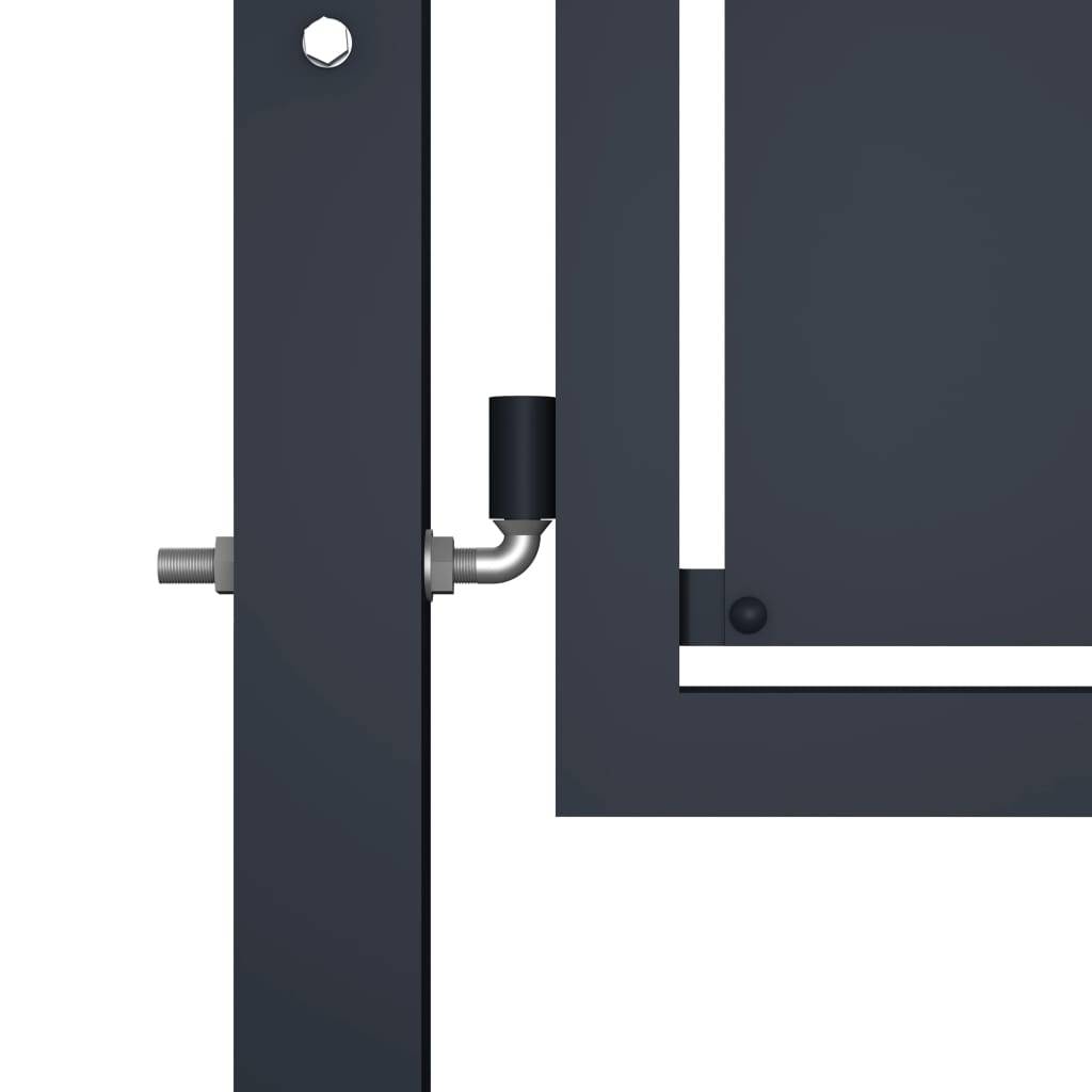 vidaXL Gartentor Stahl 100×100 cm Anthrazit