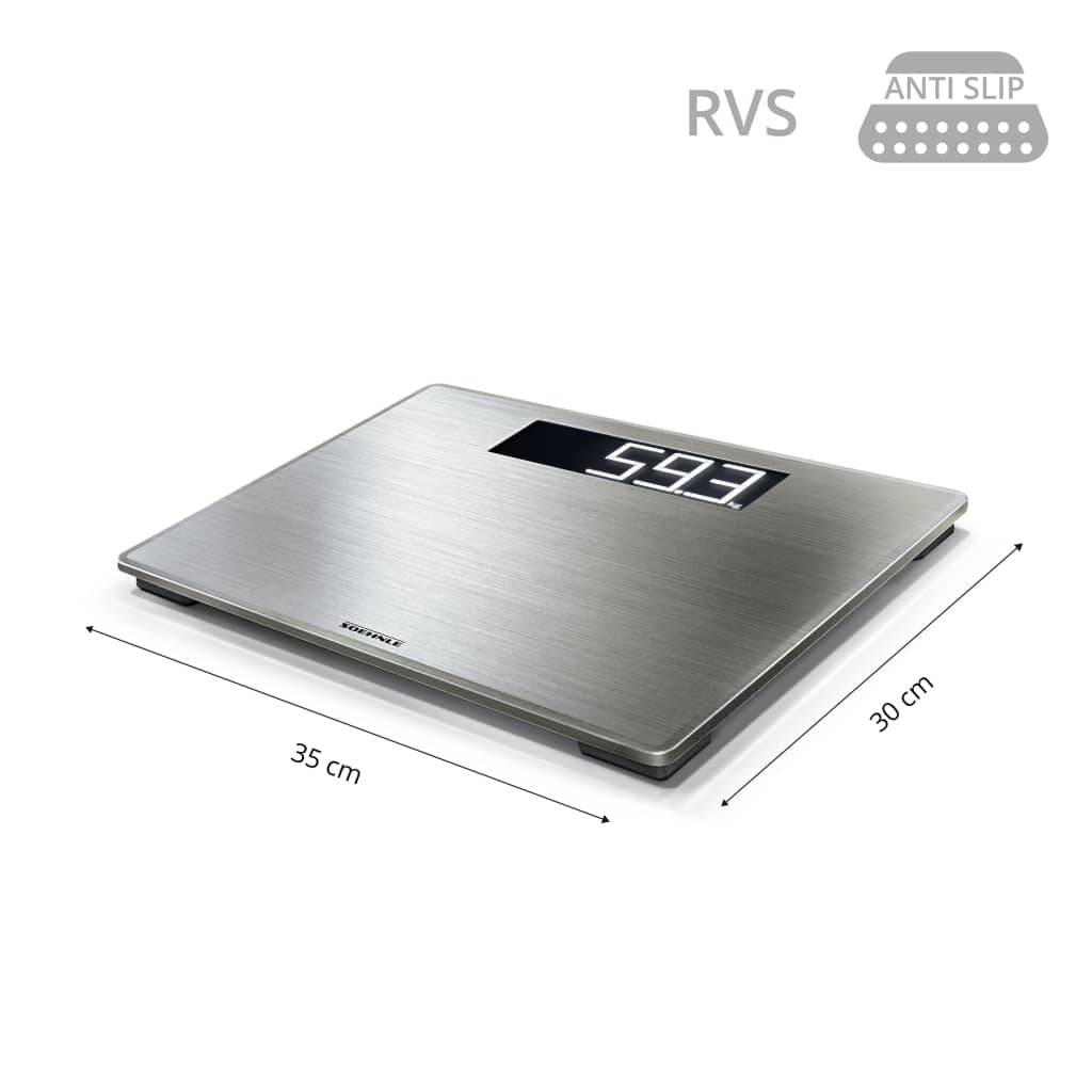 Soehnle Style Sense Safe 300 Personenwaage 63867 digital Wägebereich (max.)=180kg Edelstahl (gebürstet)