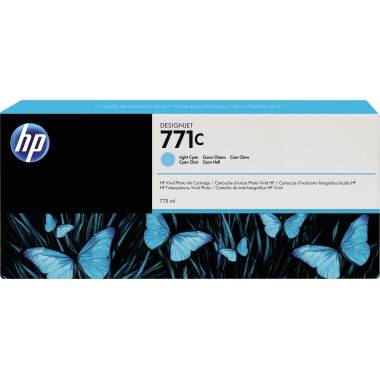 HP 771C - 775 ml - hell Cyan - original - Tintenpatrone