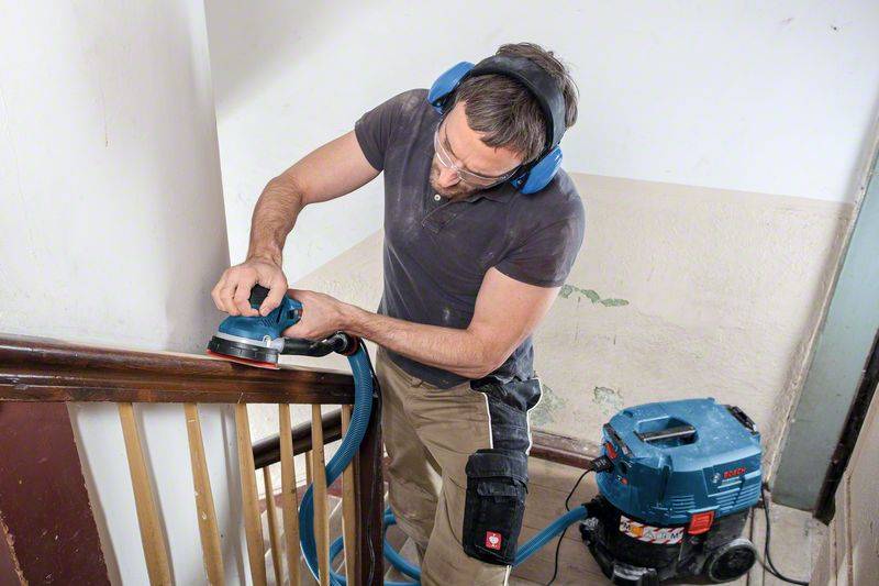 Bosch Professional Bosch Power Tools 0601257000 Exzenterschleifer mit Zubehör 550 W