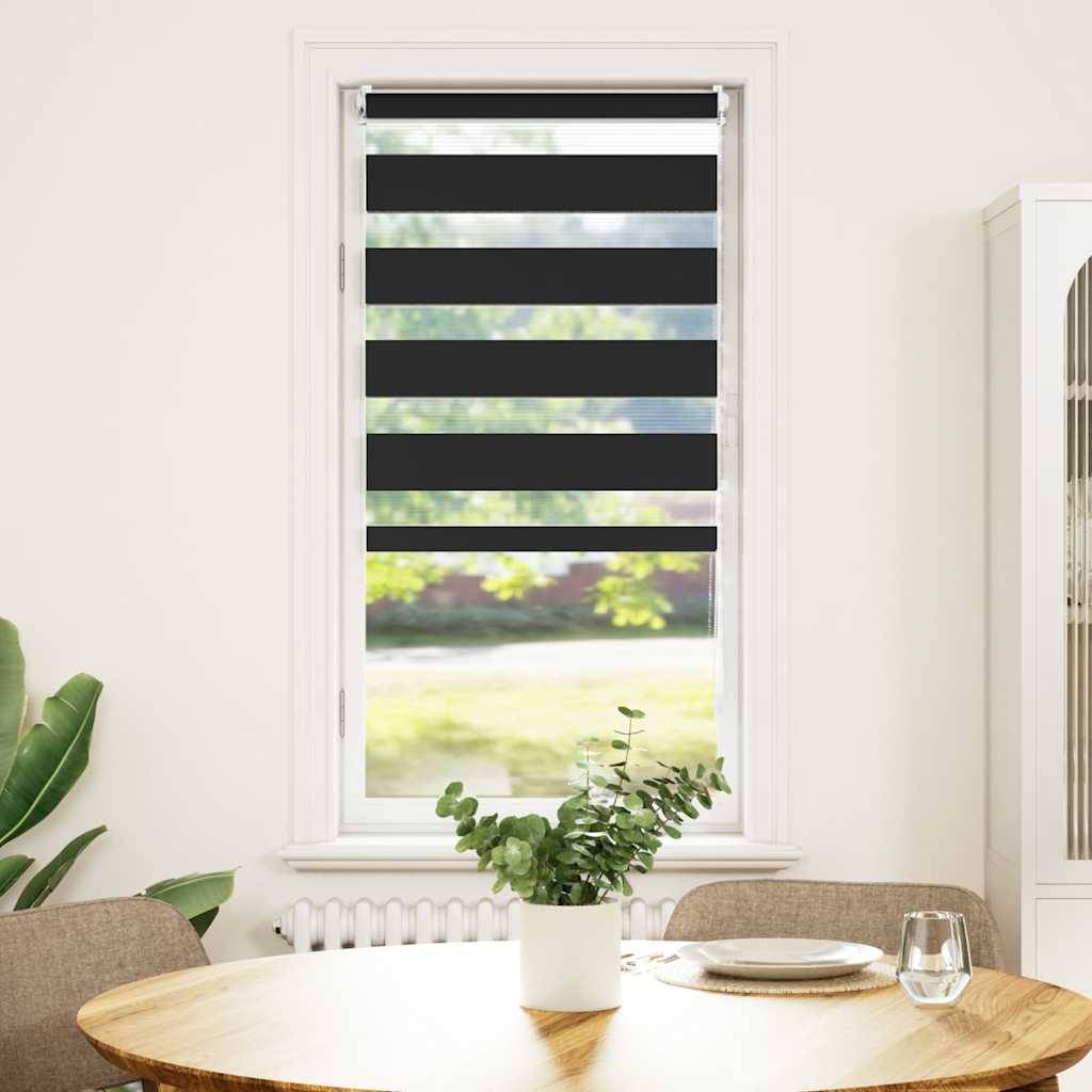 Doppelrollo 40 x 100 cm schwarz