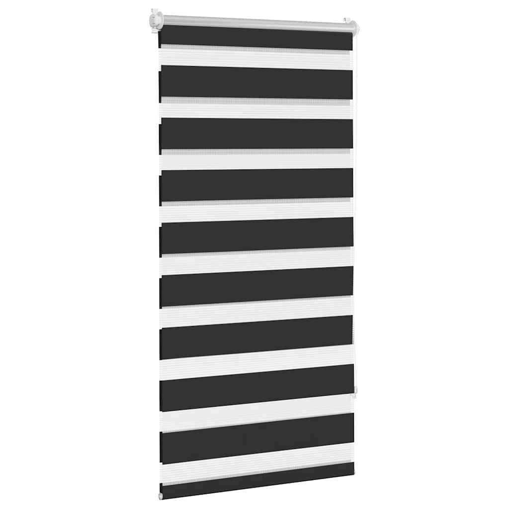 Doppelrollo Seitenzug 80 x 150 cm schwarz
