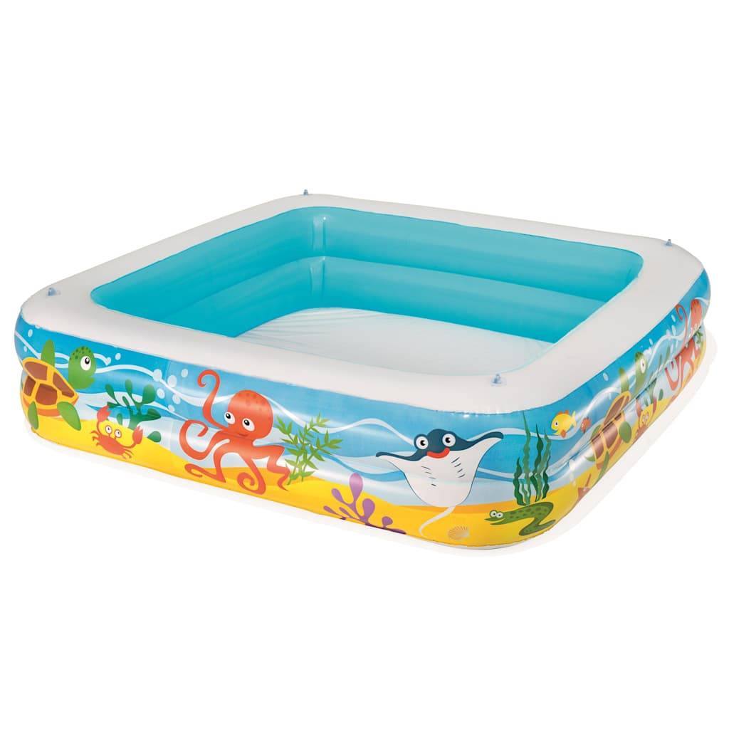 Bestway Speelbad mit Abdeckung 140x140x114 cm Blue 52192