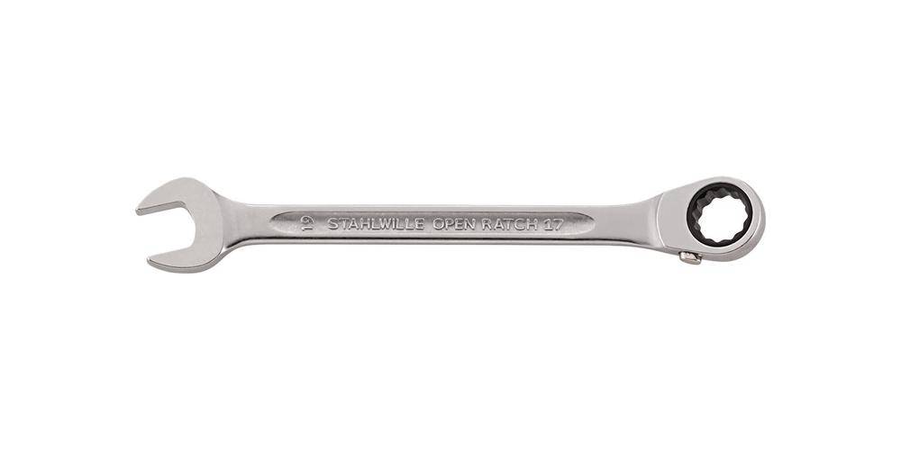 Stahlwille 41171818 17 18 GEWINKELT Ringratschenmaulschlüssel Schlüsselweite (Metrisch) 18 mm