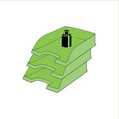 Leitz Briefablage Standard Plus 52270015 DIN A4 PS gelb