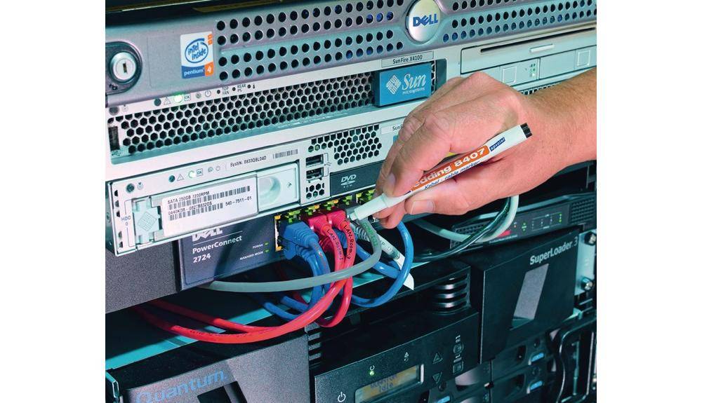 Kabelmarker-Set 8407 schwarz, rot, blau, grün edding