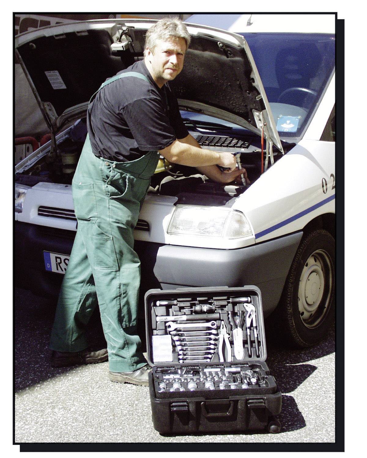 Brüder Mannesmann M29070 Heimwerker Werkzeugkoffer bestückt 122teilig (B x H x T) 360 x 240 x 530mm