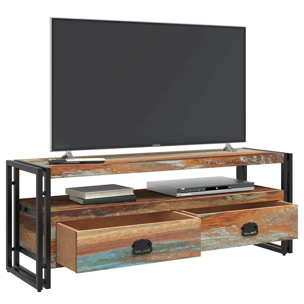 vidaXL TV-Schrank Altholz Massiv