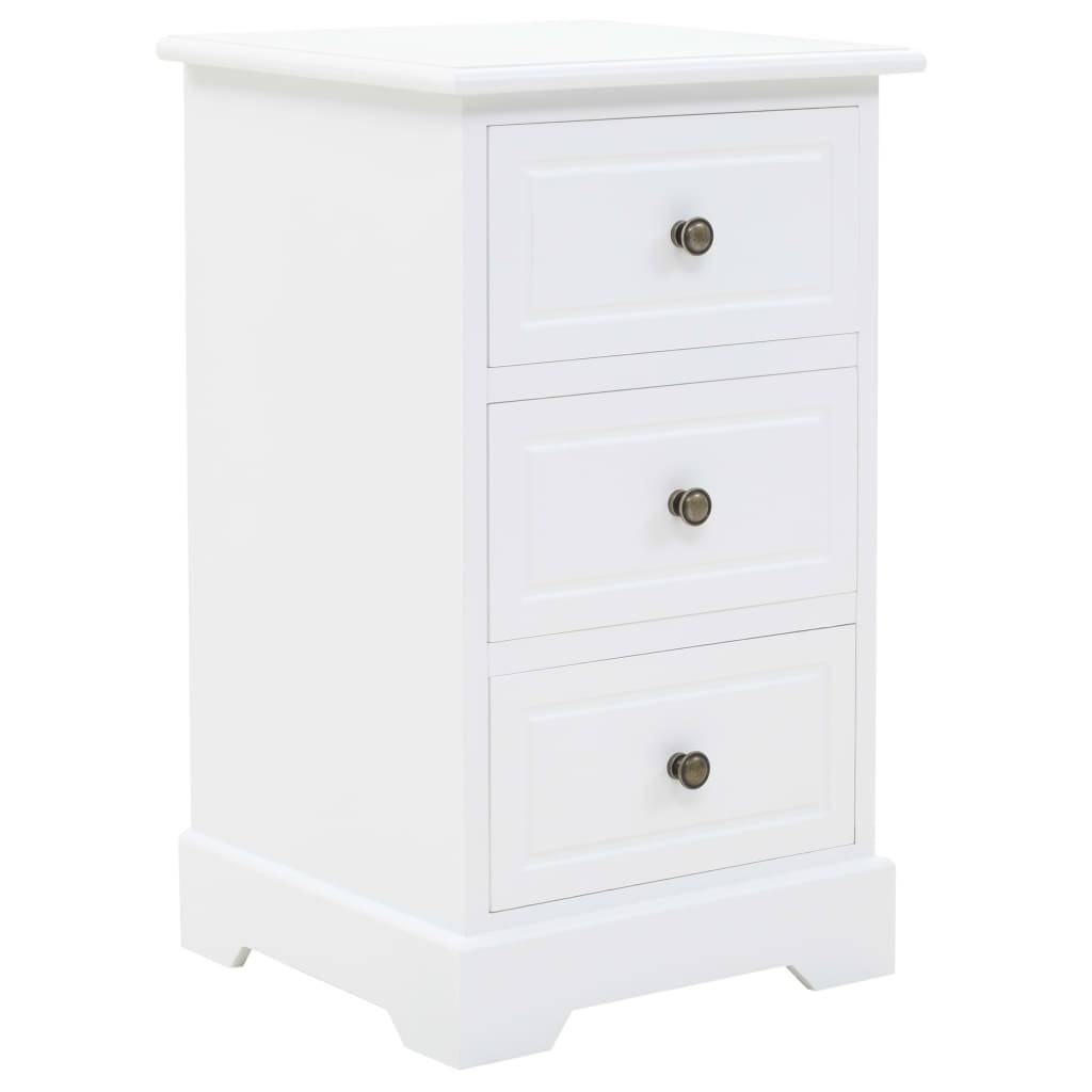 vidaXL Nachtschrank MDF und Kiefernholz 35x32x59 cm