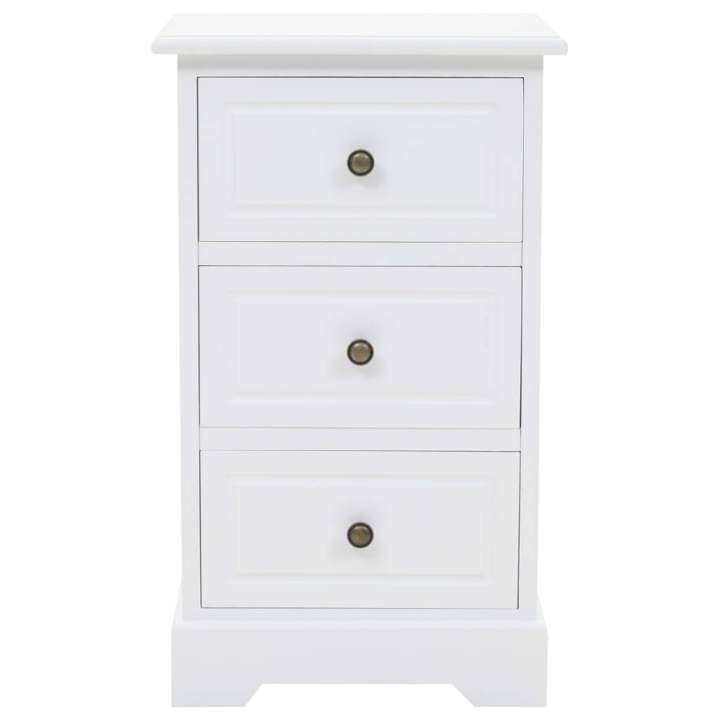 vidaXL Nachtschrank MDF und Kiefernholz 35x32x59 cm