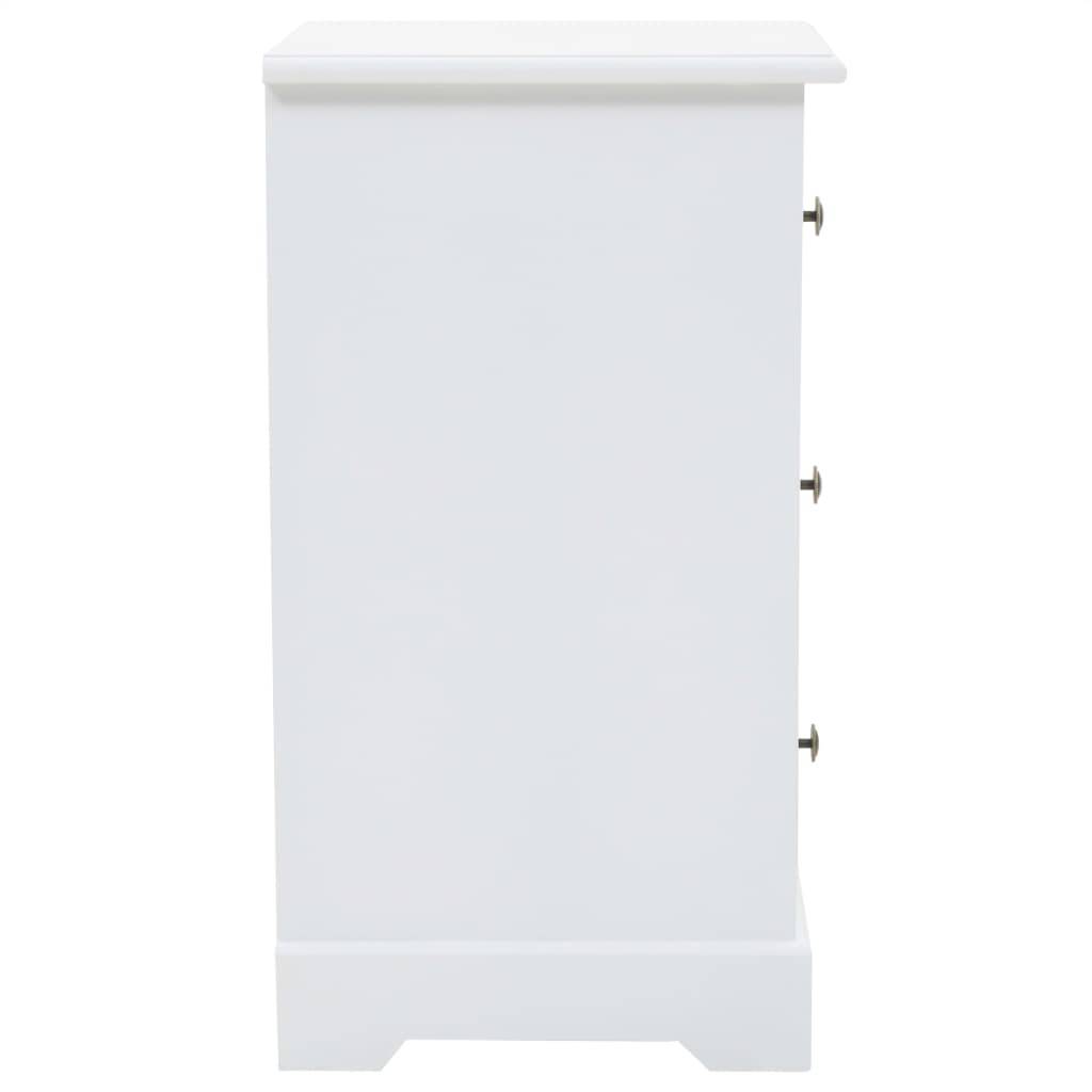 vidaXL Nachtschrank MDF und Kiefernholz 35x32x59 cm