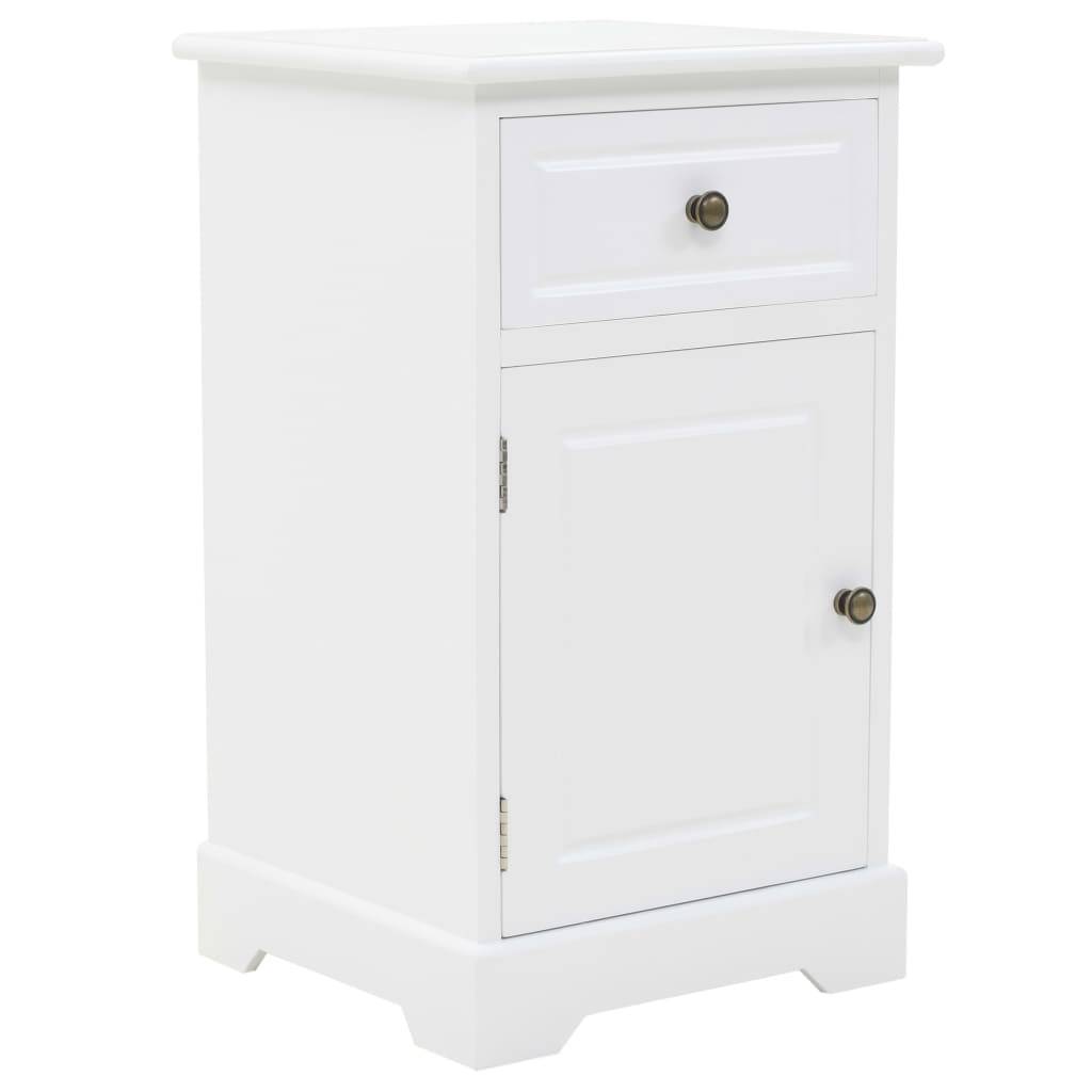 vidaXL Nachtschrank MDF und Kiefernholz 35x32x59 cm