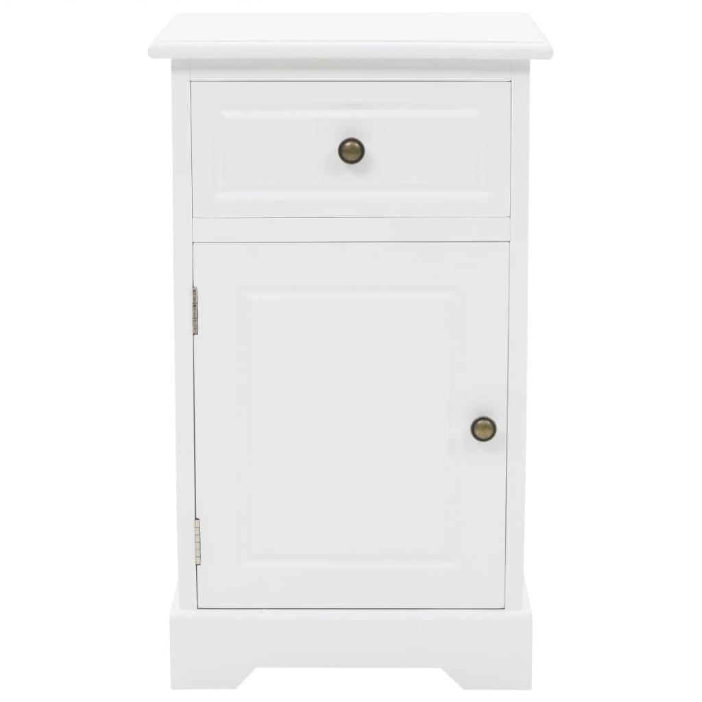 vidaXL Nachtschrank MDF und Kiefernholz 35x32x59 cm