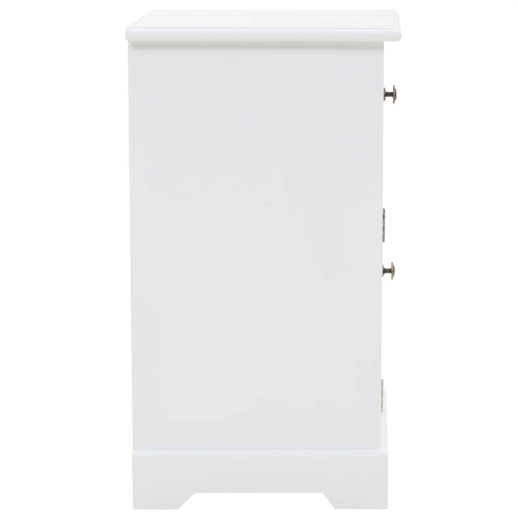 vidaXL Nachtschrank MDF und Kiefernholz 35x32x59 cm