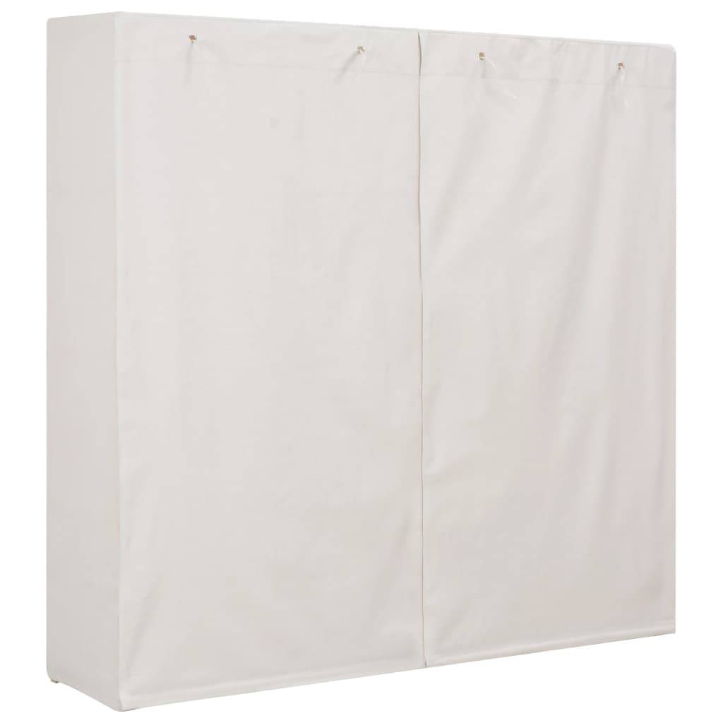 vidaXL Kleiderschrank Weiß 173 x 40 x 170 cm Stoff