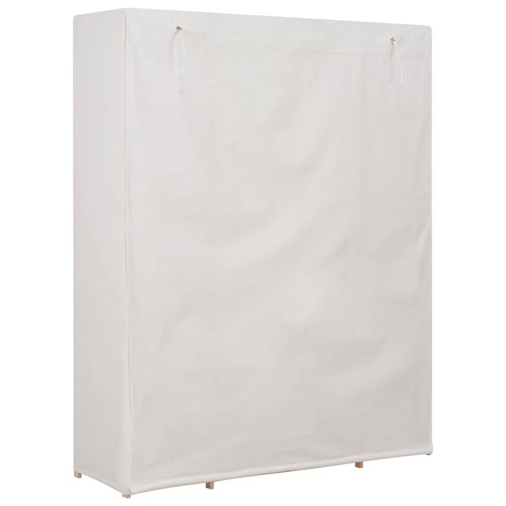 vidaXL Kleiderschrank Weiß 135 x 40 x 170 cm Stoff