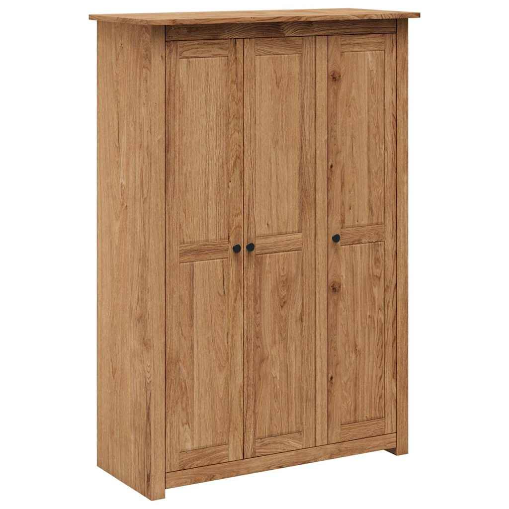 vidaXL Kleiderschrank 3-Türig 118×50×171,5 cm Kiefer Panama Serie