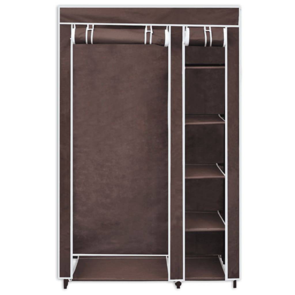 vidaXL Stoffschrank Braun
