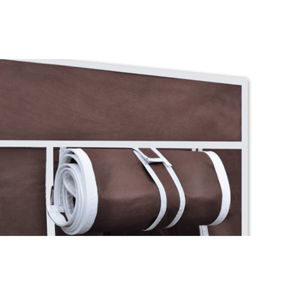 vidaXL Stoffschrank Braun