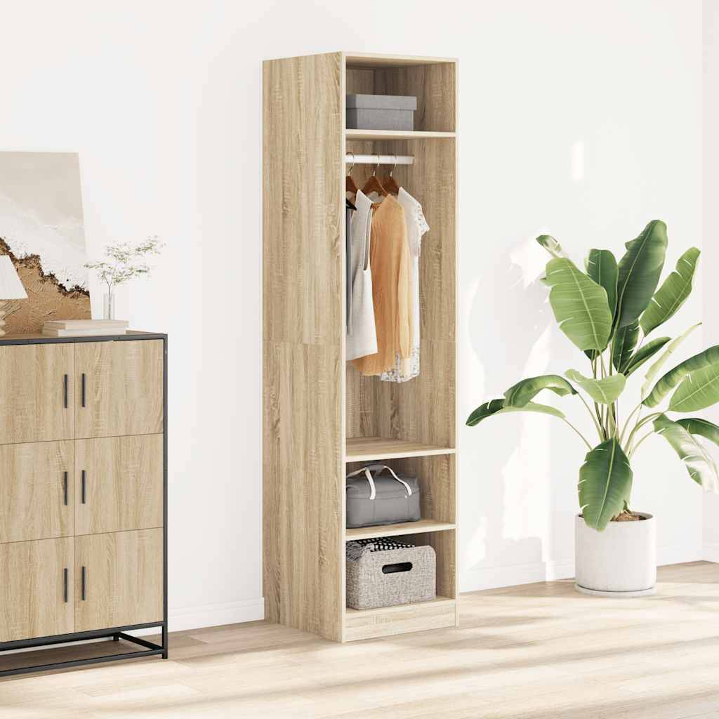 vidaXL Kleiderschrank Sonoma-Eiche 50x50x200 cm Holzwerkstoff