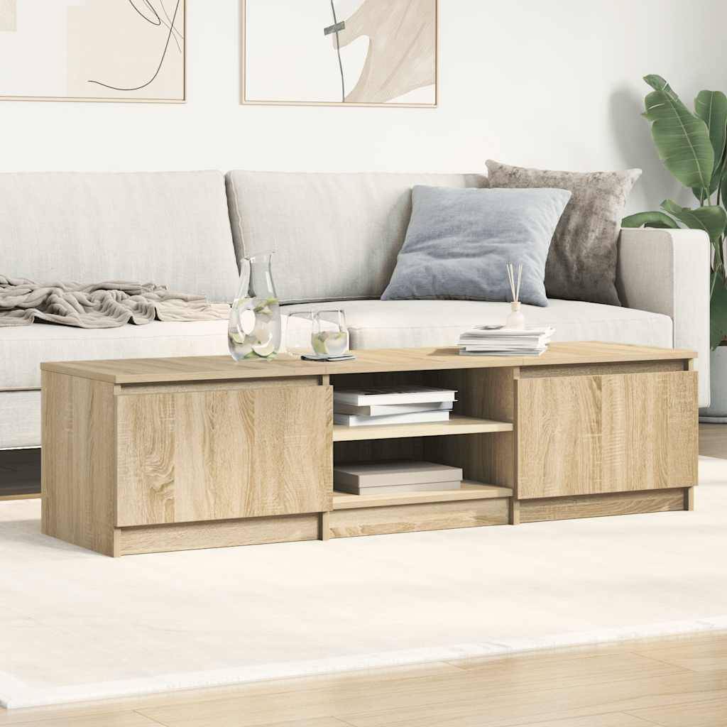 vidaXL TV-Schrank Sonoma-Eiche 140x40x35,5 cm Holzwerkstoff
