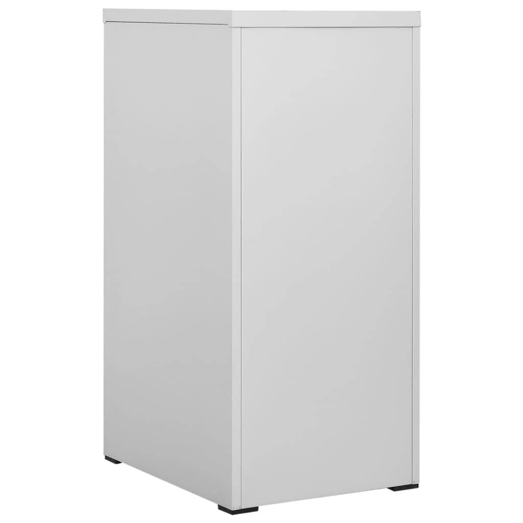 vidaXL Aktenschrank Hellgrau 46x62x102,5 cm Stahl