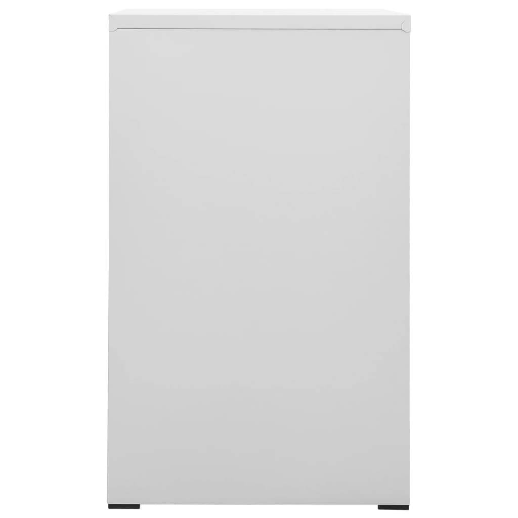 vidaXL Aktenschrank Hellgrau 46x62x102,5 cm Stahl